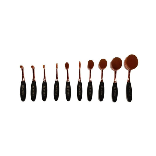 Professional Oval Makeup Brush Set for Flawless Blending